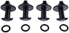 JEENDA 4 piezas de seguro para cubierta de filtro de aire 92210-1730 compatible con Kawasaki FS481V, FS541V, FS600V, FS691V, FS730V 92055-7025, 92210-7038 con anillos de goma 2