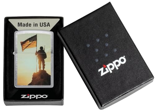 Encendedor Zippo con bandera americana miniatura 5