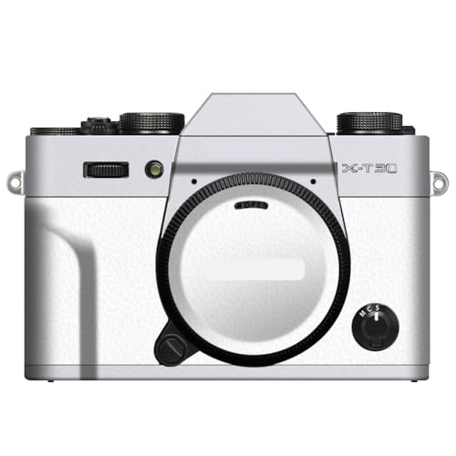 Film vinyle Fujifilm X-T30 II look cuir blanc idéal pour la photo de rue et le voyage