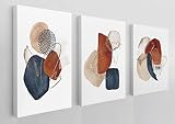 BXFAHZJ Abstract Minimalist Bohemian Colorful Geometry Shape Wall Art Canvas Farmhouse Boho Theme 11