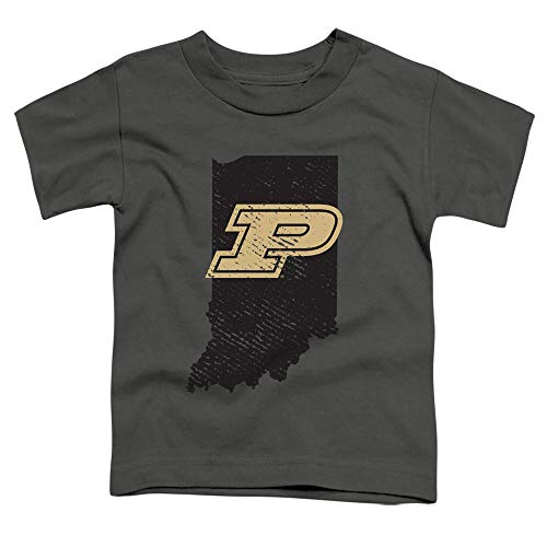 Purdue University Official Indiana Unisex Toddler T Shirt, Charcoal, 2T