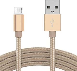 KP TECHNOLOGY Fast Charging Cable for Motorola Moto G8 Power Lite/Moto E5 E6 E6s E6 Plus E7 Plus E5 Plus E5 Play Go/Moto G6 Play E4 E4 Plus/Moto G5 G5 Plus G4 Plus Play [1m] Micro USB (GOLD)