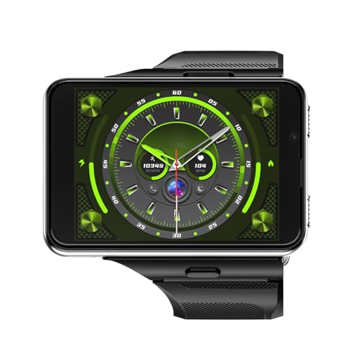 Vikye Reloj Inteligente para Hombres y Mujeres, Pantalla HD de 2,88 Pulgadas, Relojes Digitales para Hombre con GPS, Compatible con 4G/5G, Monitor de Frecuencia Cardíaca Durante el (Silver)