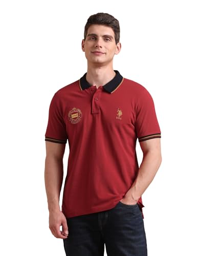 Image of U.s.Polo Association Men's Slim fit Iconic Number Polo Shirt