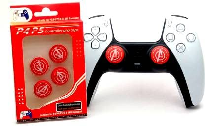 GAMENOPHOBIA Designer Series Thumb Grip for PS5,PS4,PS3, Xbox and NS-PRO (4Pcs) Gaming Accessory Kit Red-picture-15