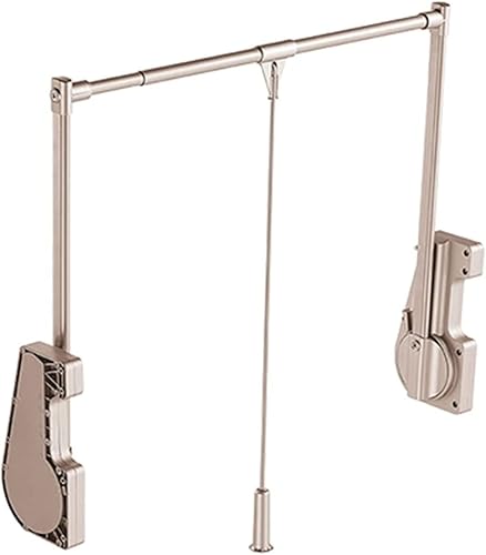 Miniatura 1 de YAOJIA Varillas de armario plegables para colgar ropa retráctiles de 56.4 a 30.1in, barra de armario desplegable moderna, riel colgante de ropa para