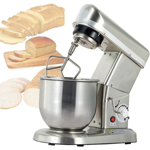 Dough Mixer,Stand Mixer for Baking, Commercial Food Mixer 3-Speed Kitchen Mixers with 7L/10L Stainless Steel Bowl, Dough Hook, Whisk, Beater, Low Noise,10L