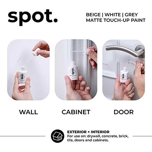 Image of spot. Bundle Touch Up-Paint Grey Matte 3 Pack and White Matte 3 Pack