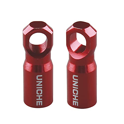 Image of Presta Valve Cap with Valve Core Removing Function - 2 Pack [Red] | Valve Dust Cap Fits Presta French Valves on MTB, Road Bikes, Gravel Bikes