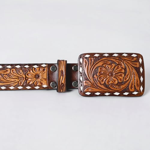 American Darling Beautifully Hand tooled Leather Unisex Belt| Western Belt | Handcrafted3
