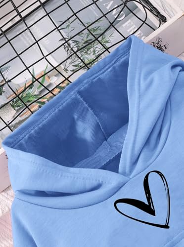 Hilinker Girls Graphic 3 Piece Outfits Workout Crop Hoodie Ribbed Tank and Sweatpants Set3