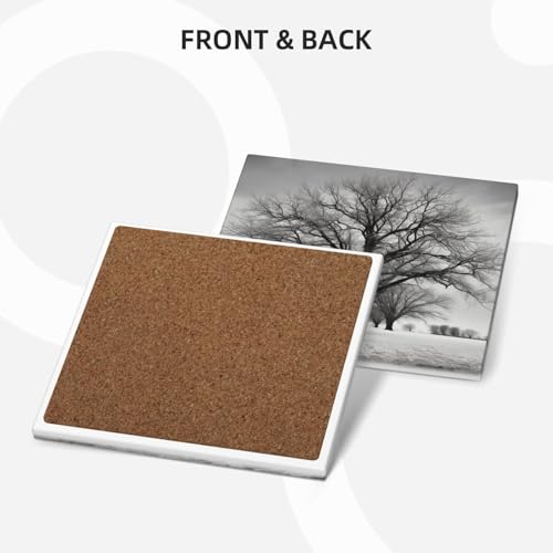 Dessous de verre absorbants en céramique et liège isolant thermique - 3