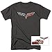 Popfunk Chevy Corvette Convertible Racing Logo GM Car T Shirt & Stickers (Large)