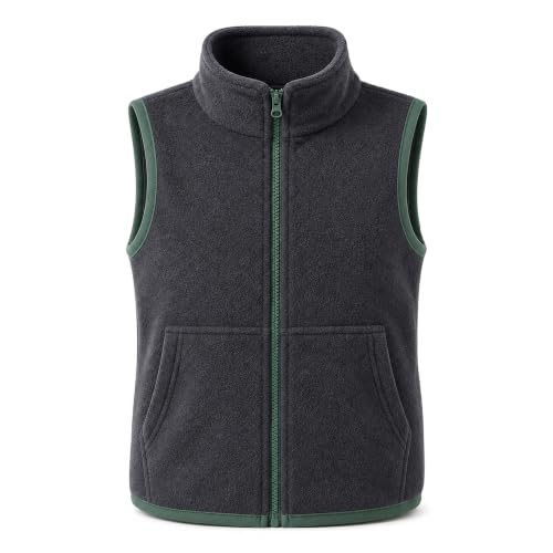 Image of Baogaier Boys Fleece Gilet with Pockets Kids Warm Vest 11-12 Years, Grey