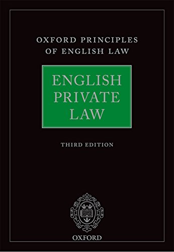 English Private Law (Oxford Principles of English Law)