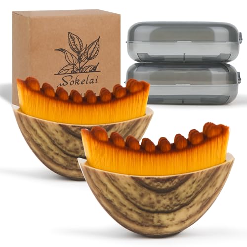 Brosse Nettoyante Visage pour Drainage Lymphatique, Brosse de Massage Ultra-Douce pour Réduire les Gonflements, pour la Ligne de la Mâchoire et le Cou, pour la Routine de Soins de la Peau du Matin