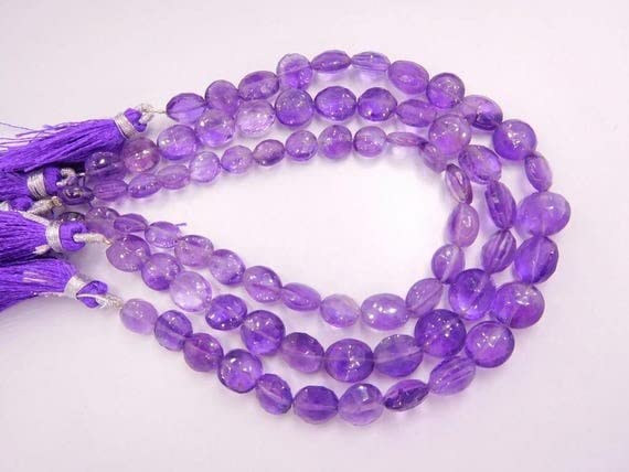 Améthyste en perles de 7-10 mm pour création de bijoux de lithothérapie - 3
