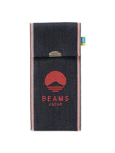 [ビームス ジャパン] ステーショナリー 高田織物 別注 畳べり マルチケース デニム RED FREE