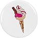 Azeeda 2 x 38mm 'Cornet de Glace' Boutons de Badge (BB00064141)
