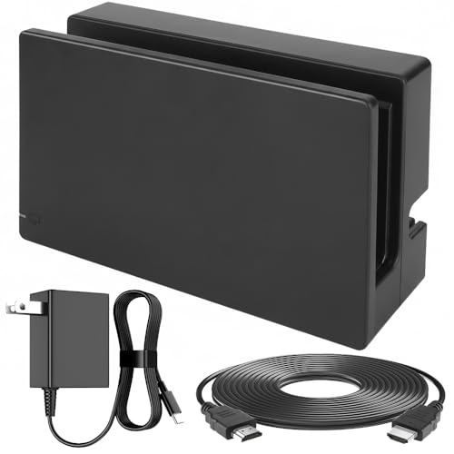 Estación de acoplamiento de TV para Switch con cargador rápido de 39W y salida HDMI 1080P