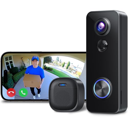 インターホン ワイヤレス 工事不要【全身確認可能・2K 180°超広角】 XTU...