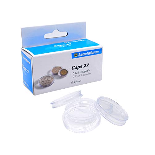 Preisvergleich Produktbild Leuchtturm CAPS27 10 Münzkapseln 27 mm
