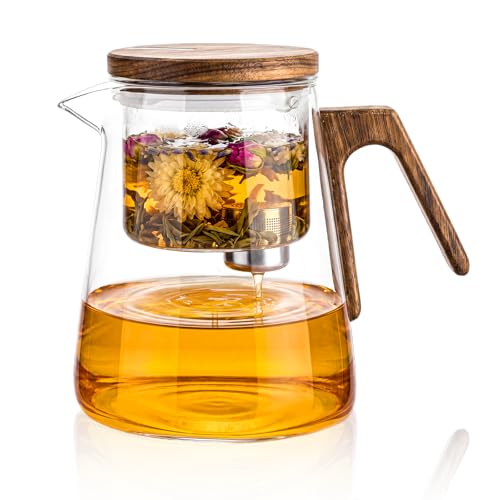 Ecofocet Magic Théière en Verre avec Passoire,...