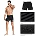 baleaf Men's Swim Jammers Athletic Swimwear Brief Swimsuit Swimming Shorts Compression Quick Dry UPF 50+ Black Black M