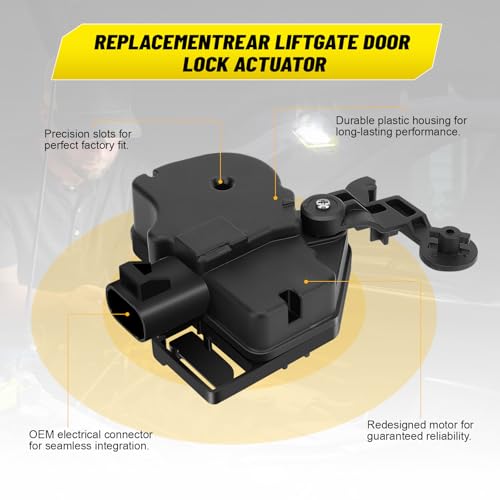 Image of Rear Liftgate Door Lock Actuator 746-015 746015 15250765 15808595 25001736 Compatible with Chevy Tahoe Suburban 1500 2500 GMC Yukon XL 1500 2500 Cadillac Escalade ESV EXT Tailgate Hatch Actuator