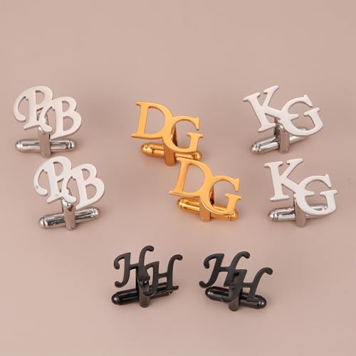 Mancuernillas personalizadas para hombre en acero inoxidable miniatura 5