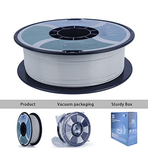 Image of ZIRO PLA Filament 1.75mm,3D Printer Filament PLA PRO Basic Color Series 1.75MM Total 4KG(8.8lbs), Dimensional Accuracy + /- 0.03mm,Gray(1KG X 4 Spools Pack) | Fit for Most FDM 3D Printer, 1.75mm 1KG Spool, Dimensional Accuracy + /-0.03mm, Colorful PLA FilamenT
