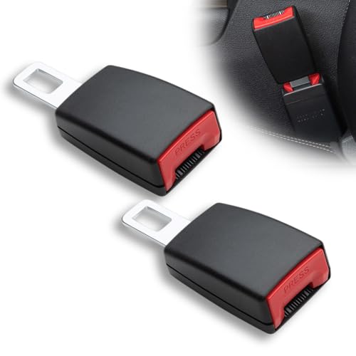 QOWIJEX 2 Pieza Adapter para Automóvil, 12CM, Accesorios Aptopara un Gran Número de Modelos de Coches, Extensor de Cinturón de Seguridad, Adaptador de Cinturón de Seguridad para Coche
