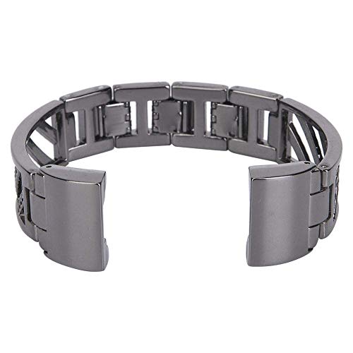 Ersatz-Uhrenarmband, Edelstahl, 14 cm, Schwarz
