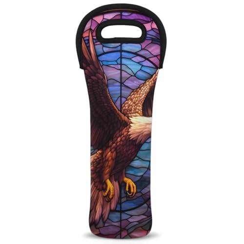 Neoprene Wine Tote Carrier Bag for Wine,Water, Champagne, Beer, Baby Bottles 15.6 x 5.1 Inches, Protective Wine Bag,Fly Eagle's