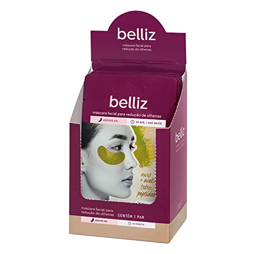 Máscara Facial Para Olheiras Com Ouro, Belliz