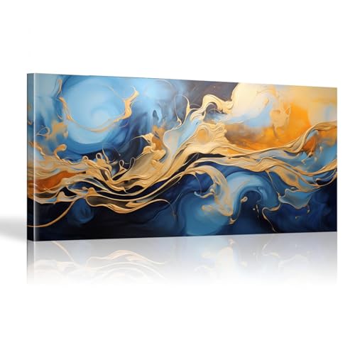 Toile murale abstraite grand format 55x110cm tableau graffiti coloré salon moderne