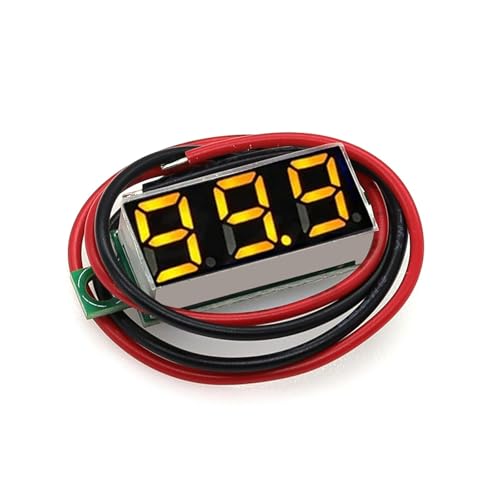 Mini voltmètre numérique DC 0-100V détecteur tension LED vert voiture 12V