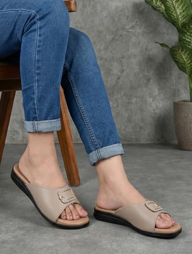 Image of HEALTH FIT EXTRA SOFT Women's Comfortable Memory Foam Doctor Slippers /Flip-Flops|Fashionable Casual & Stylish|Lightweight & Breathable|Outdoor Synthetic Casual Chappals Sandals Ladies & Girls HF27