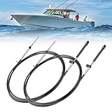 ATRACYPART Outboard Engine GEN I Control Cables 10FT, 600A 33C Throttle and Shift Cables, Fit Mercury MerCruiser Marine Force, Replace CC17910 (2PCS)