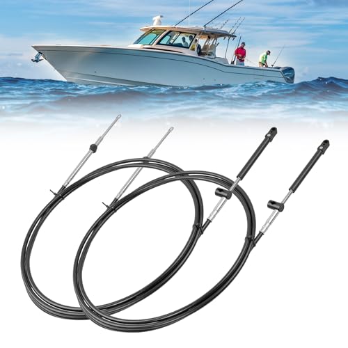 ATRACYPART Outboard Engine GEN I Control Cables 10FT, 600A 33C Throttle and Shift Cables, Fit Mercury MerCruiser Marine Force, Replace CC17910 (2PCS)