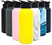 Simple Modern 32 oz Summit Water Bottle - Stainless Steel Hydro Metal Flask +2 Lids - Wide Mouth Double Wall Vacuum Insulated Yellow Large 2 Liter Half Gallon Cold Leakproof Thermos - Sunshine