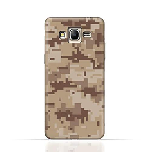 AMC Compatible with Samsung Galaxy Grand Prime / G530F TPU Silicone Case with Desert Military Camouflage Design