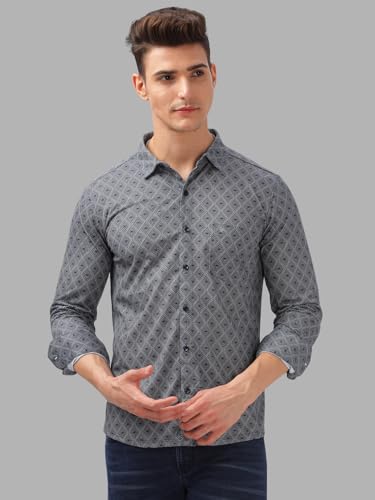 Image of BULLMER Trendy Regular Fit Striped Causal Full Sleeve Shirt for Men.