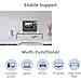 Halter Acrylic Monitor Stand Riser - Computer Desk Shelf Organizer for Laptop, iMac, Printers, Keyboard & Screens Up to 24