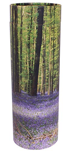 Urna de Cenizas dispersas, Tubo de dispersión, urna Biodegradable ecológica (Bluebell Medium)