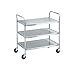 Money Saver Knockdown S/S 3-Shelf Cart