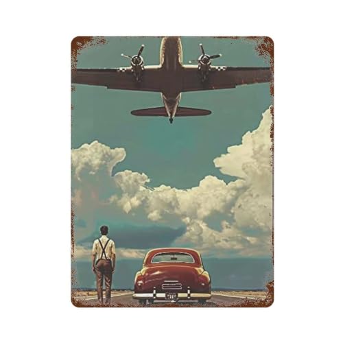 Décoration murale rétro en fer de haute qualité, affiche moderne 40 x 30 cm durable