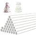 Palito Plástico Tarta 30 Piezas reutilizable Dowel Rods Soportes para Tartas Varillas de Clavija para Construcción y Apilamiento de Pastel Escalonado 12 x 300mm