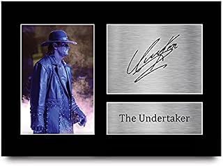 HWC Trading The Undertaker Gift Signed A4 Printed Autograph WWE WWF Wrestling Gifts Print Photo Picture Display