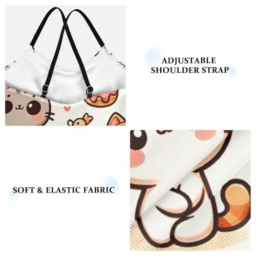 Girls Swimsuit Little Cute Cat and Ice Cream One Piece Swimwear3